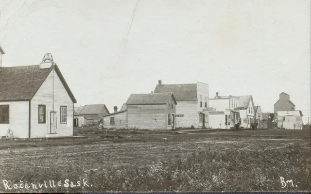 Early street scene of Rocanville